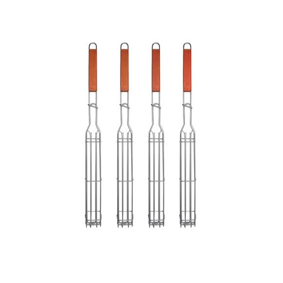 Hammer+Axe 4-Piece Kebab Basket, Non-Stick For Outdoor Grilling NWT - Picture 3 of 11